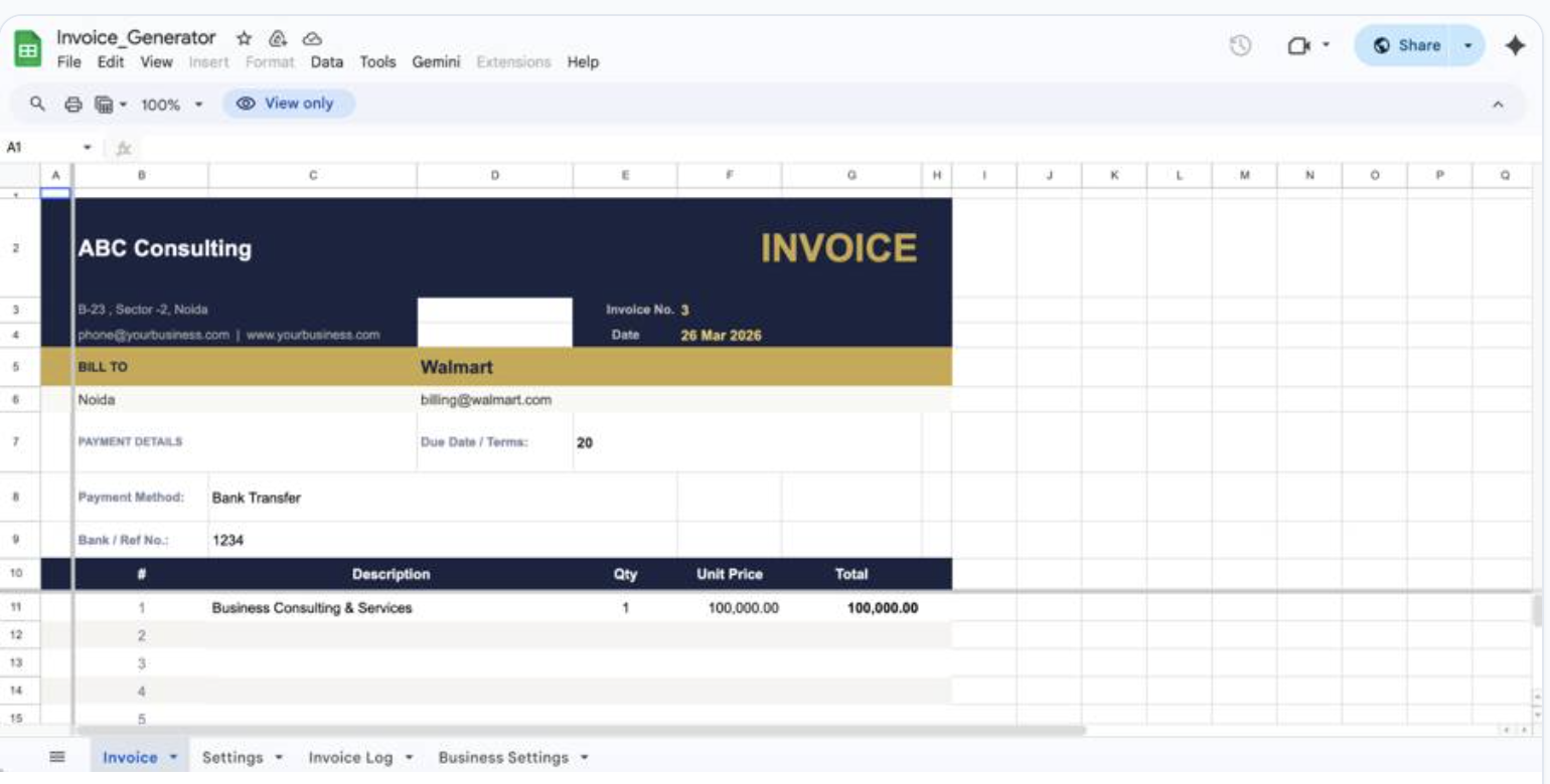 Invoice Generator