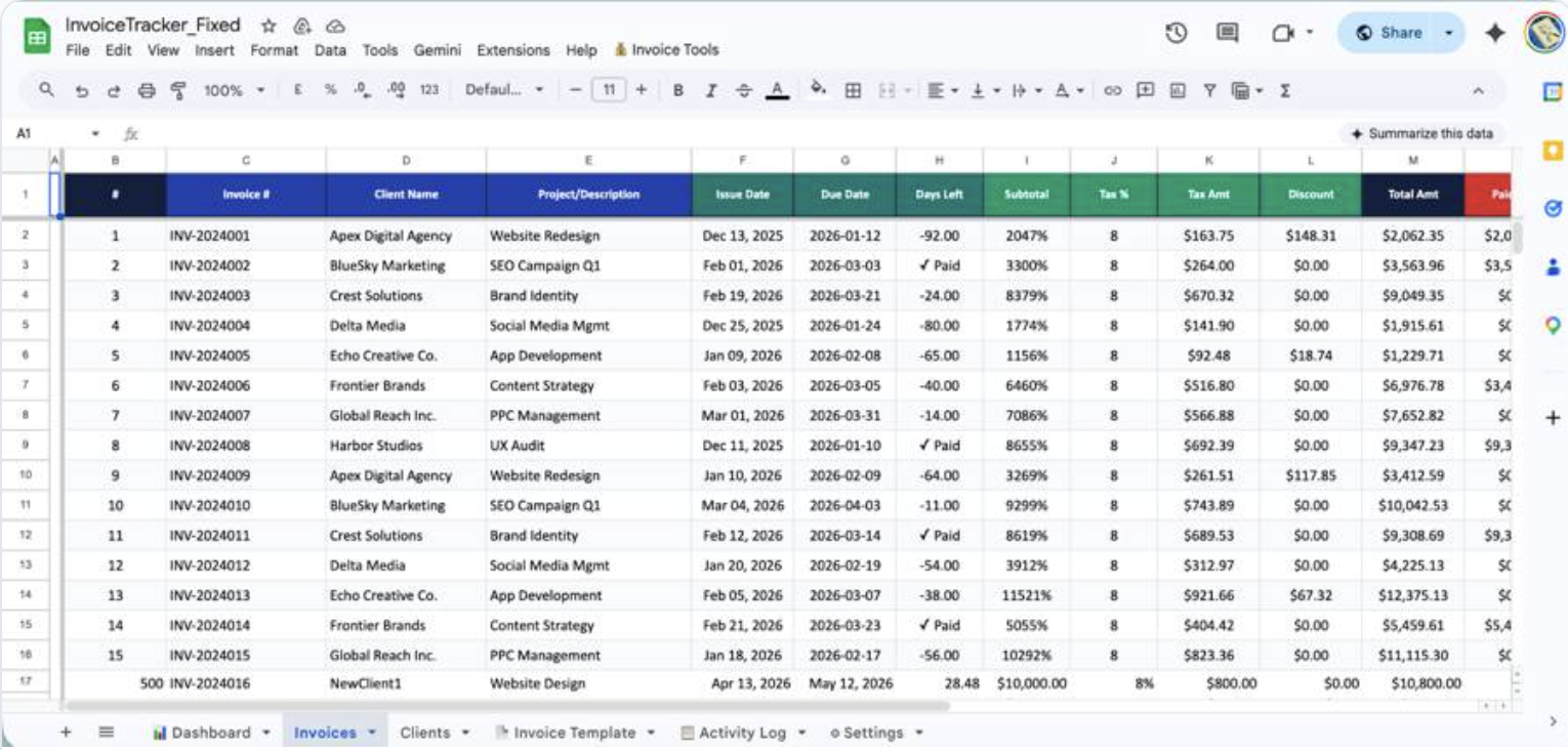 Invoice Tracker